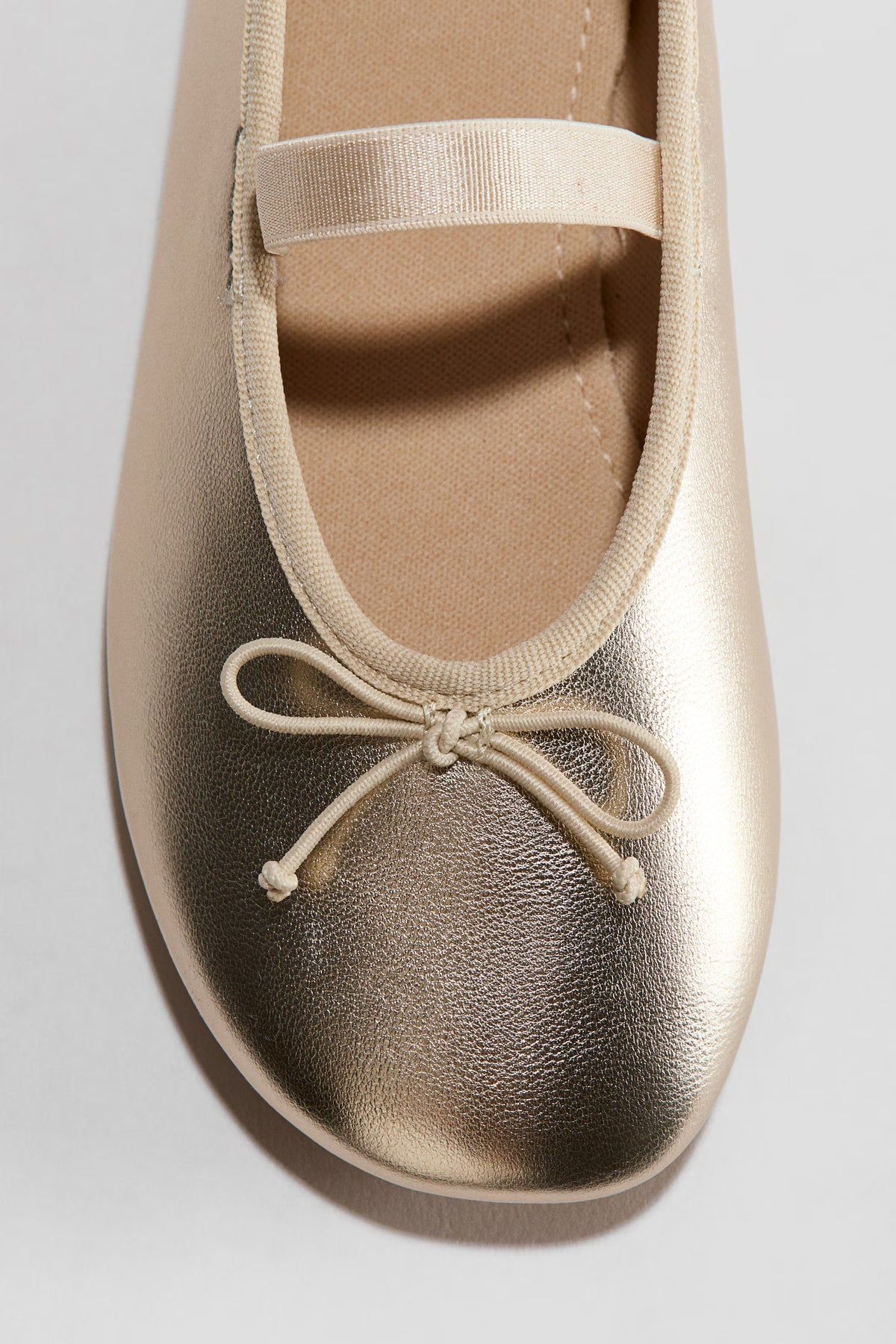 Flats Doradas lisas h&m