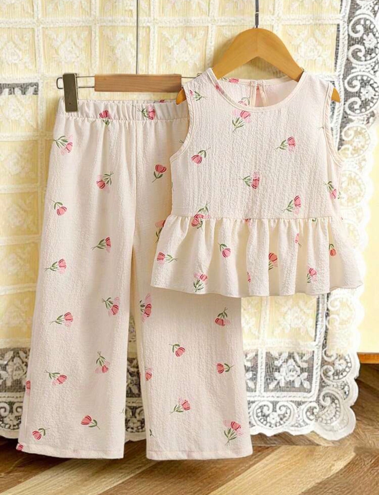 CONJUNTO TULIPANES BEBÉ chonguito rosita