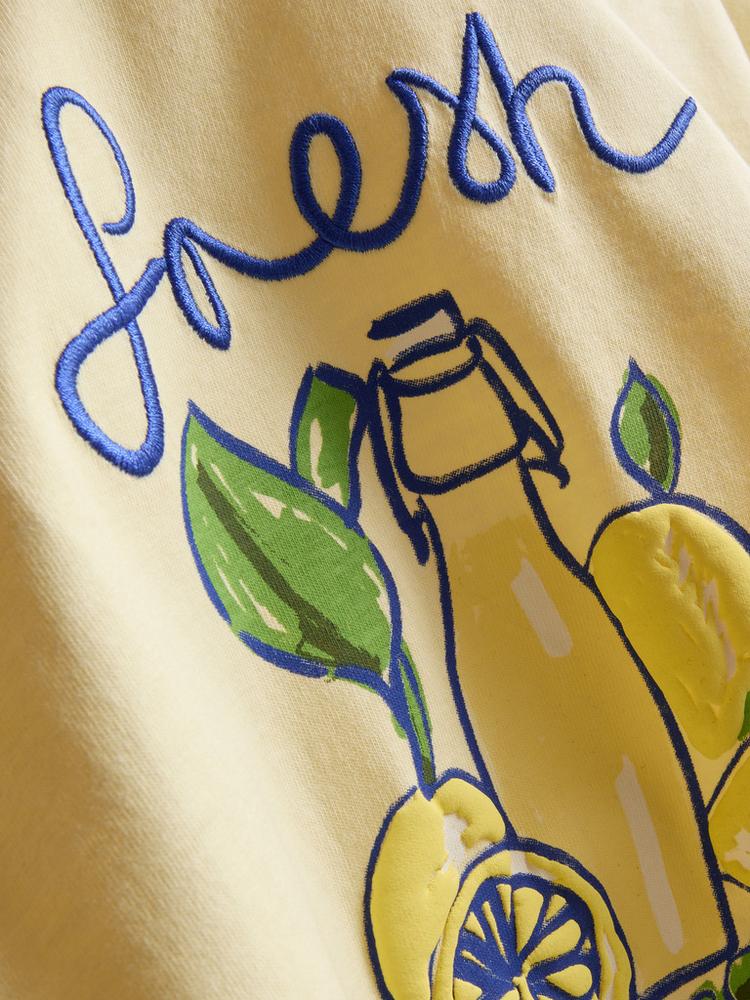 CAMISA TOP CON DISEÑO DE LIMONES