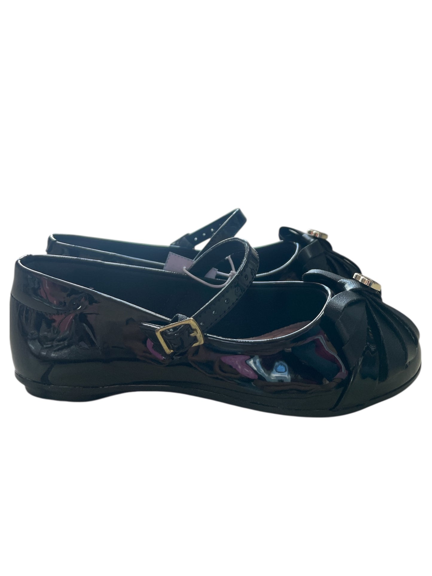 Flats Negras Chongo Corazón