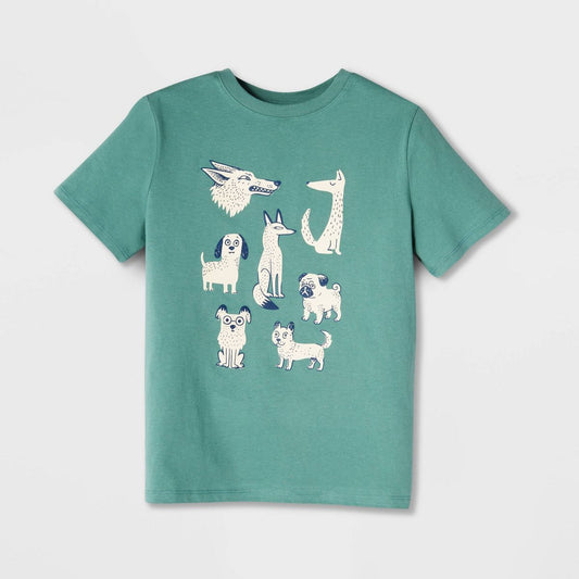 CAMISETA VERDE ANIMALITOS