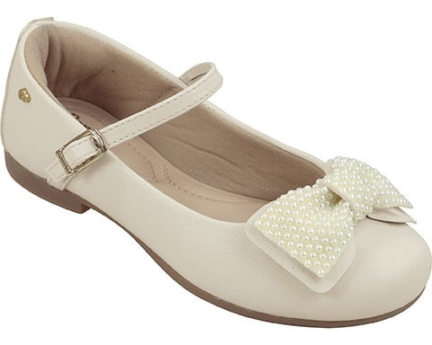 PAMPILI FLATS CREMA CON CHONGO PERLITAS