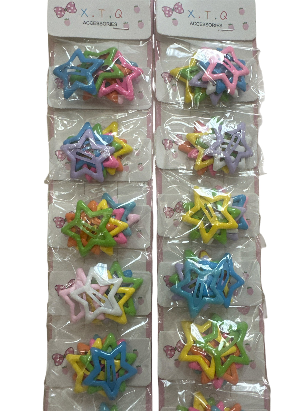 GANCHOS DE ESTRELLITAS COLORES