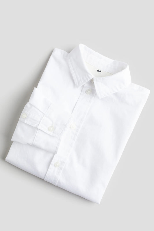Camisa Blanca de botones hm