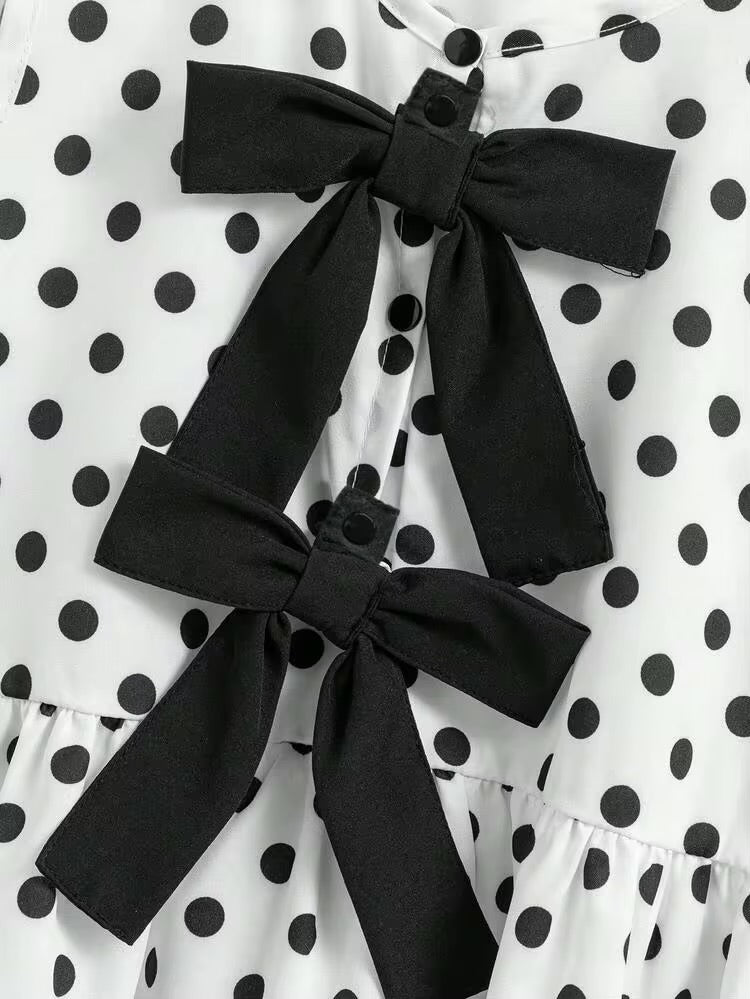 CONJUNTO BLANCO Y NEGRO ESTAMPADO CASUAL