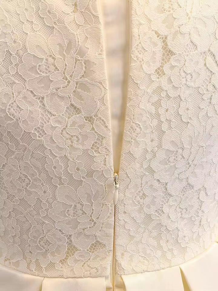 VESTIDO BEIGE SATÉN