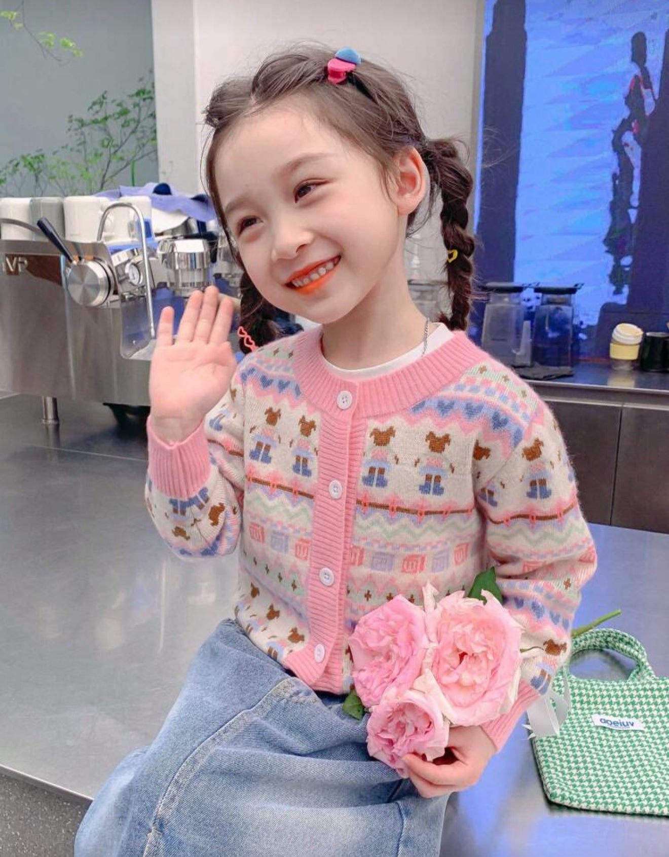 Suéter Rosado Navideño