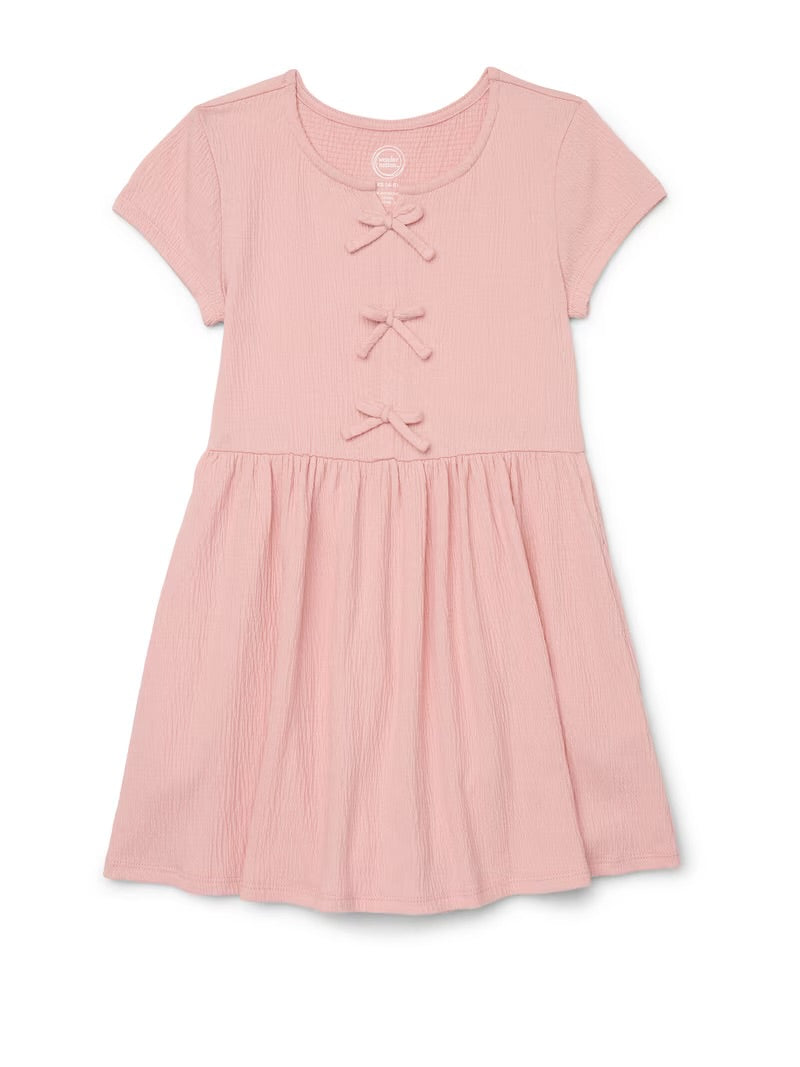 VESTIDO ROSA SUAVE CON CHONGOS Wonder nation