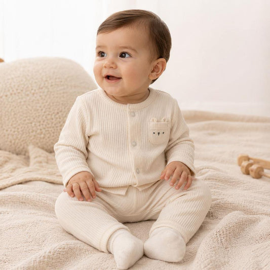 SET 3 PIEZAS BEIGE OSITOS