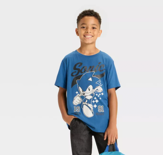 Camiseta Azul Sonic