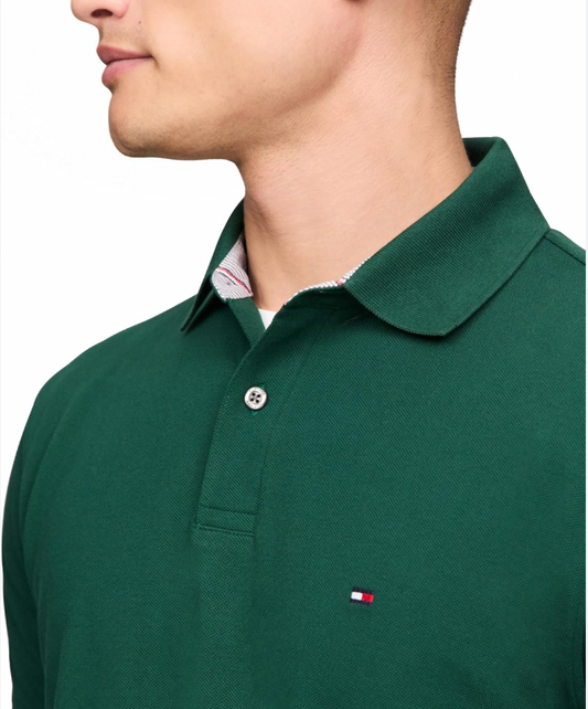 Camiseta Verde de Cuello Tommy Hilfiger
