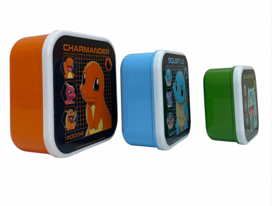 3 Tazas de Comida Charmander