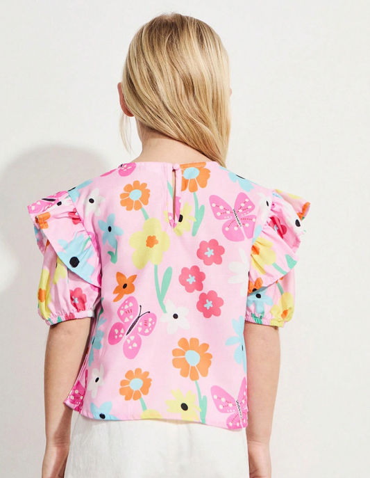 Blusa flores colores