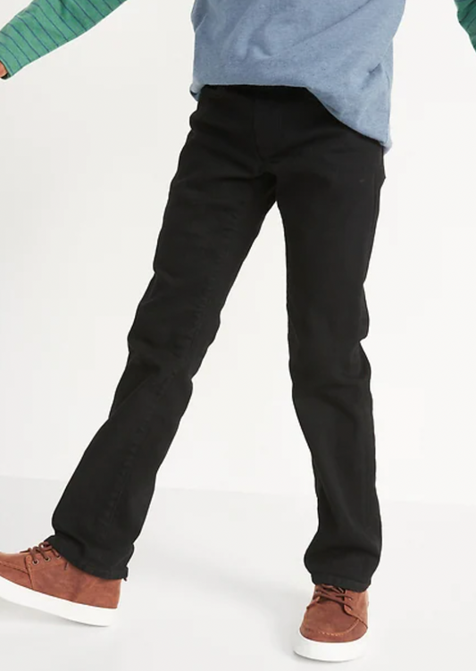 STRAIGHT JEAN NEGRO OLD NAVY VARON