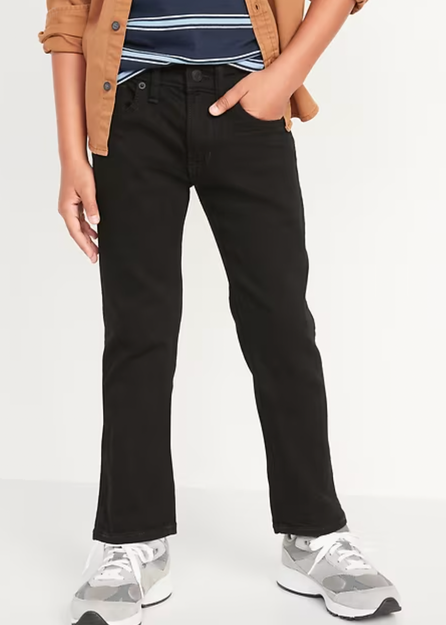 STRAIGHT JEAN NEGRO OLD NAVY VARON