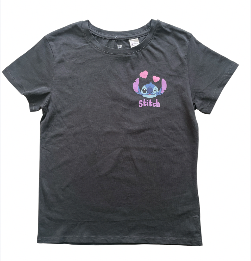 Camisetas Stitch negra