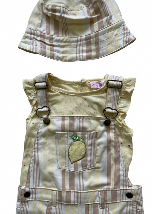 Conjunto Overol Short Amarillo