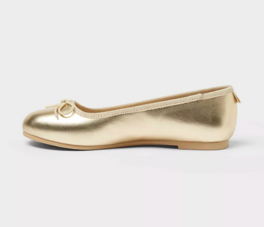 Flats Doradas lisas Cat&Jack