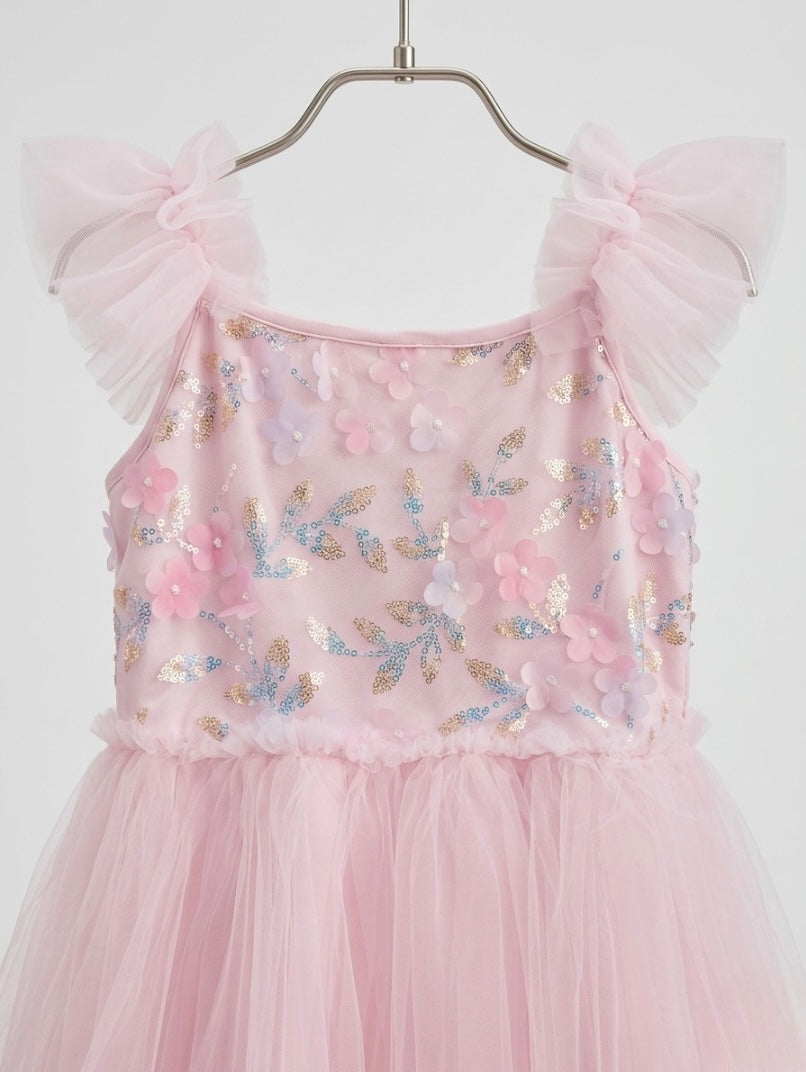 VESTIDO PRINCESA TUL ROSADO
