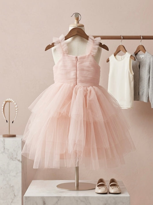 VESTIDO PRINCESA TUL SALMÓN