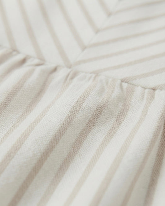 CONJUNTO 3 PIEZAS BEIGE RAYADO