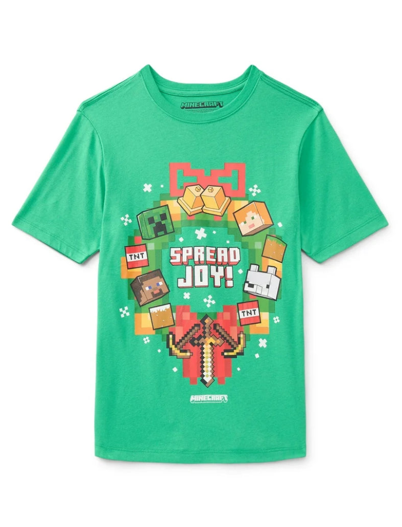 Camiseta Navideña Minecraft