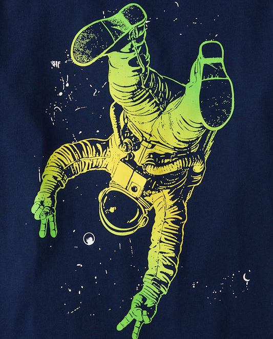 Camiseta Azul Marino de Astronauta