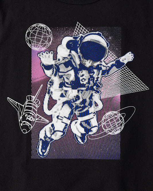 Camiseta Negra Astronauta