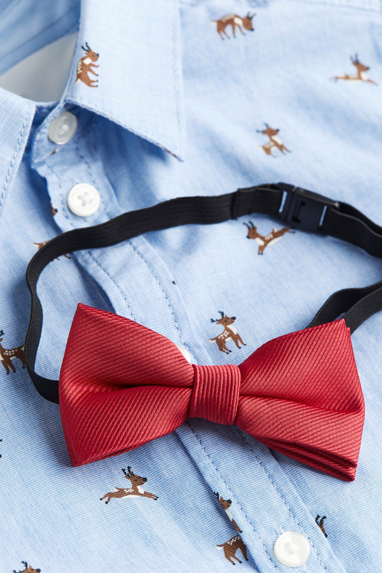 Camisa de Botones Estampada de Venados