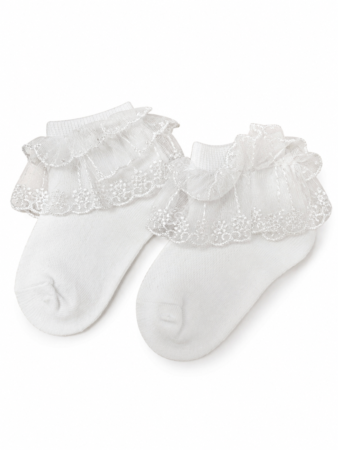 CALCETINES BLANCOS CON TUL