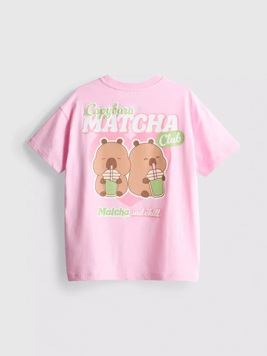 CAMISETA CAPIBARA MATCHA PRIMARK