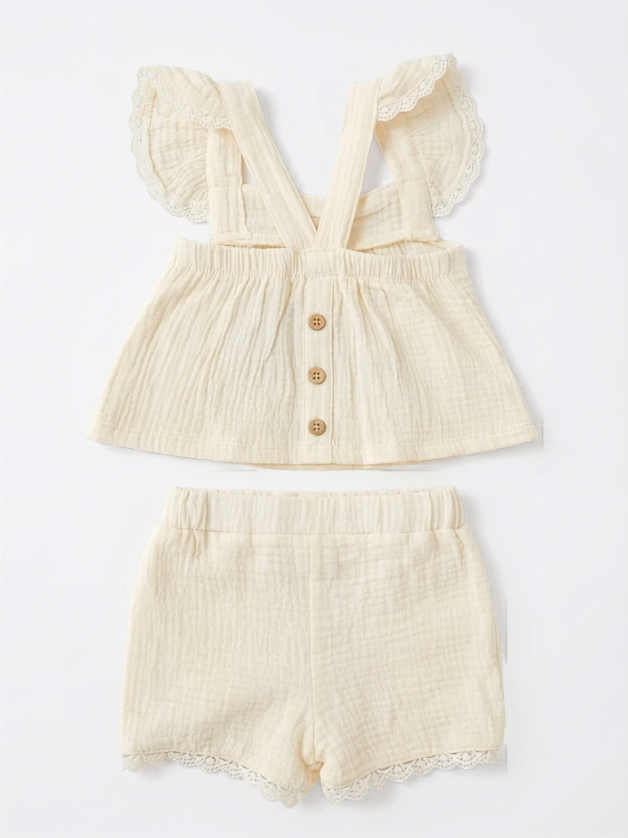 CONJUNTO BEIGE CLÁSICO BEBÉ