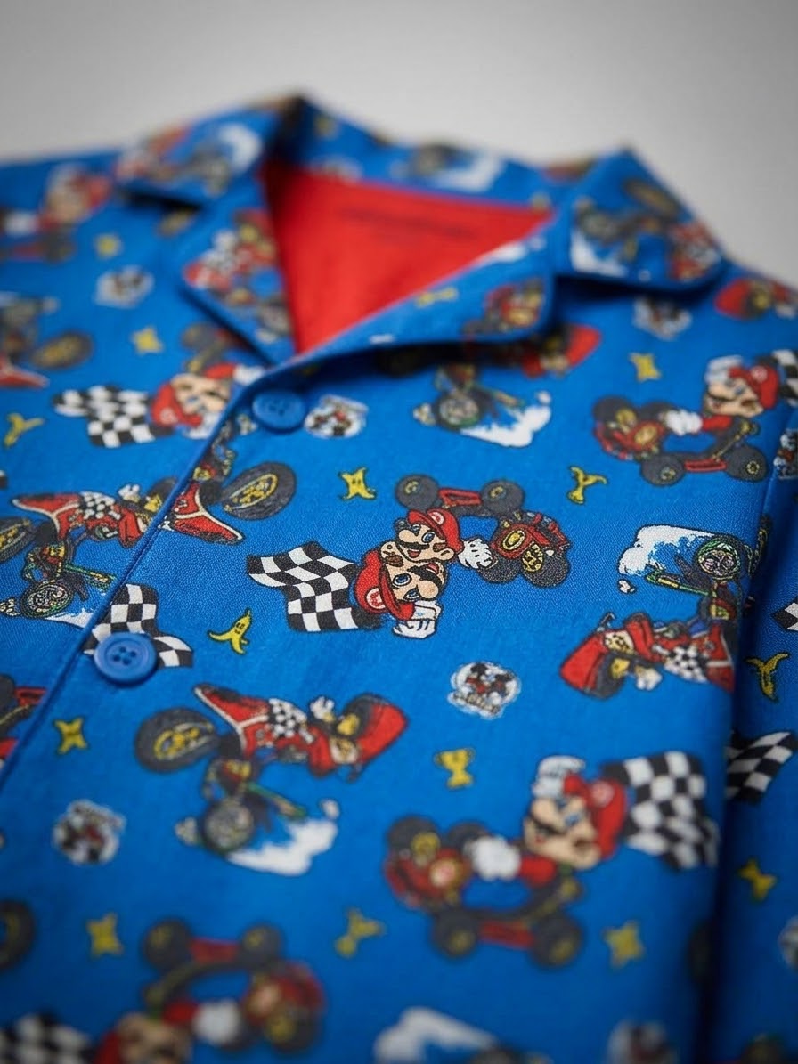 PIJAMA AZUL MANGA LARGA MARIOKART