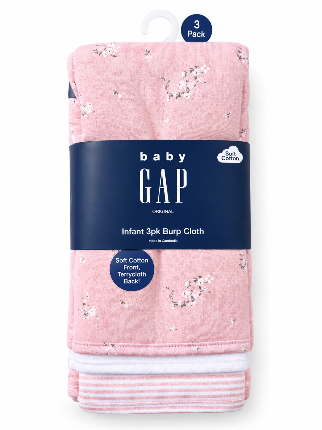 PAQUETE DE 3 PAÑOS PARA BEBÉ GAP