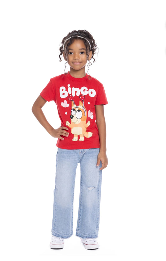 Camiseta Bluey Bingo Roja