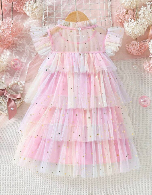 Vestido de Tul colores pastel estrellas