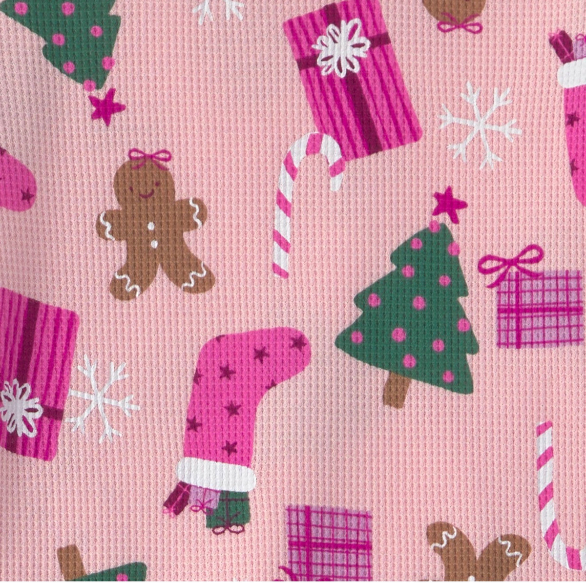 PIJAMA NAVIDEÑA CARTERS CHRISTMAS ICONS ROSADA