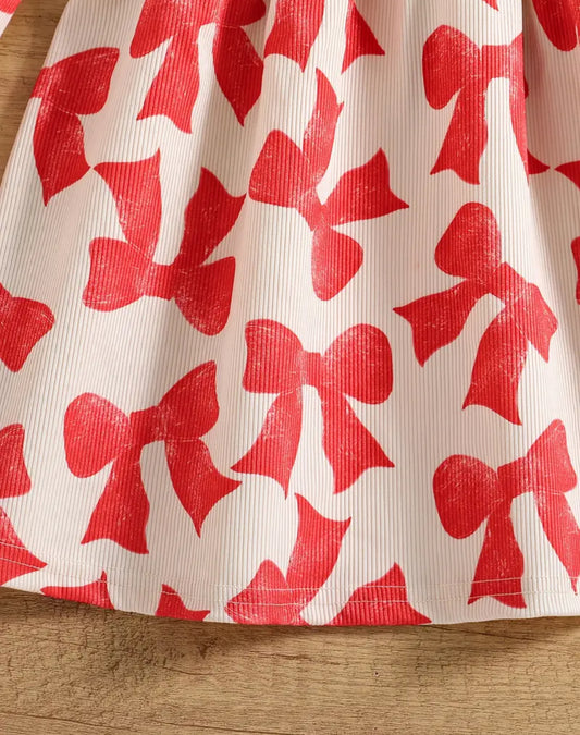 Vestido flores CHONGOS ROJOS