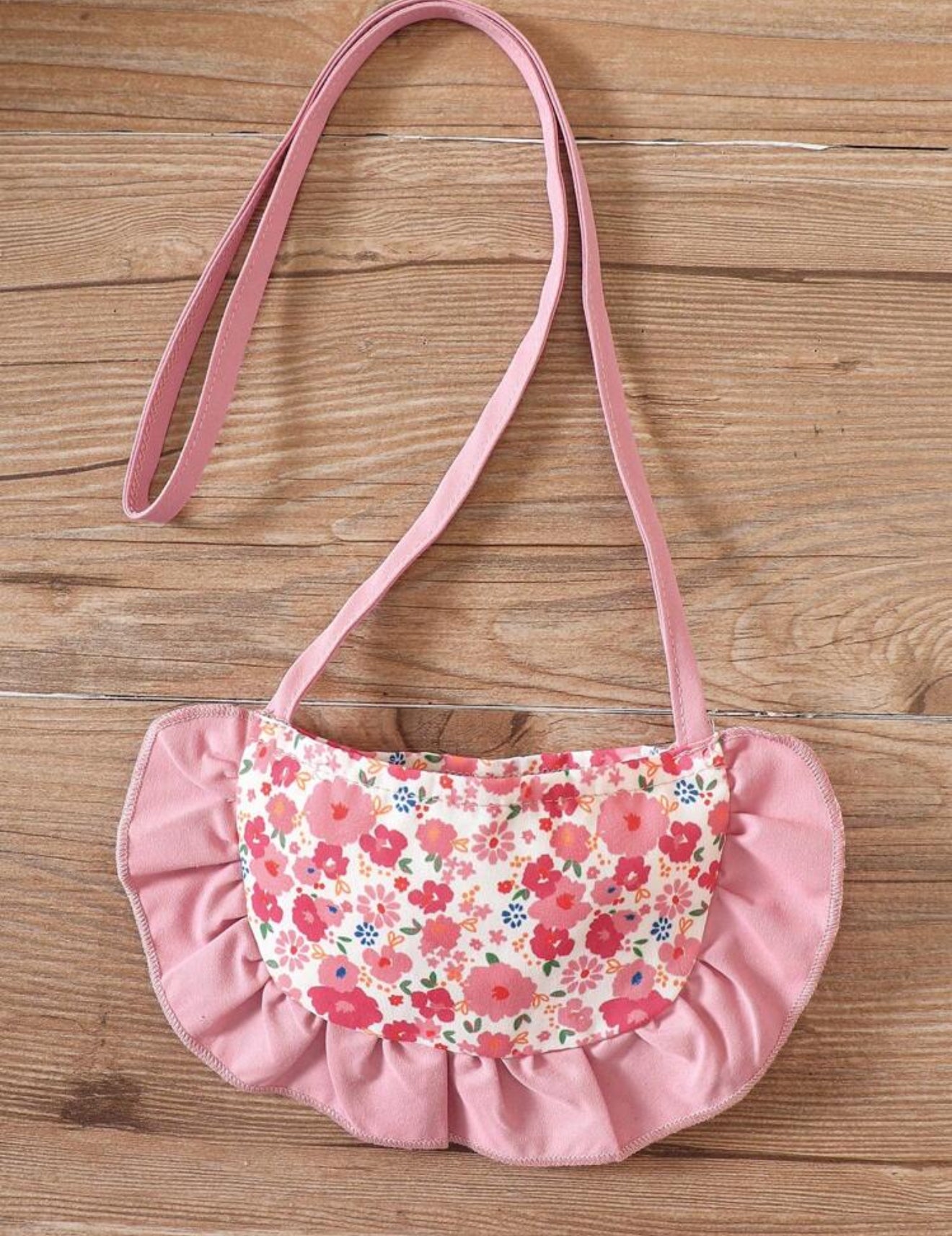 Vestido flores con carterita