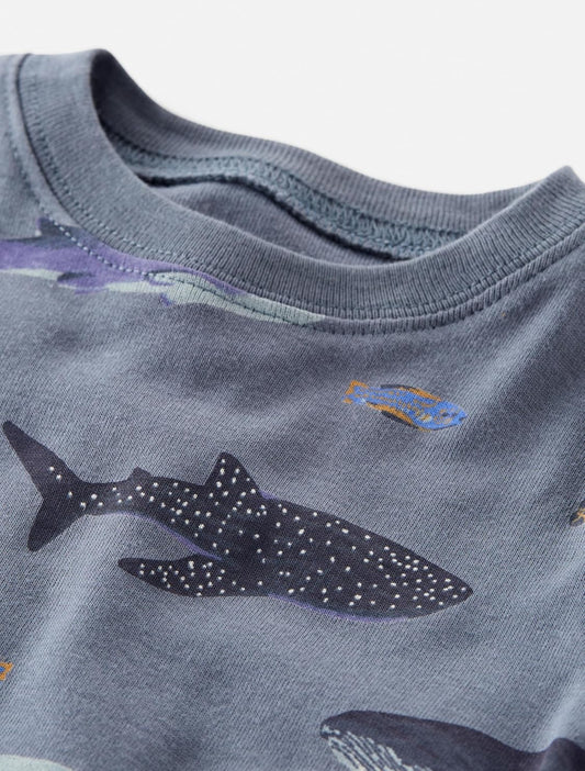 Pijama BABY PLANET ALGODON ORGANICO BALLENAS