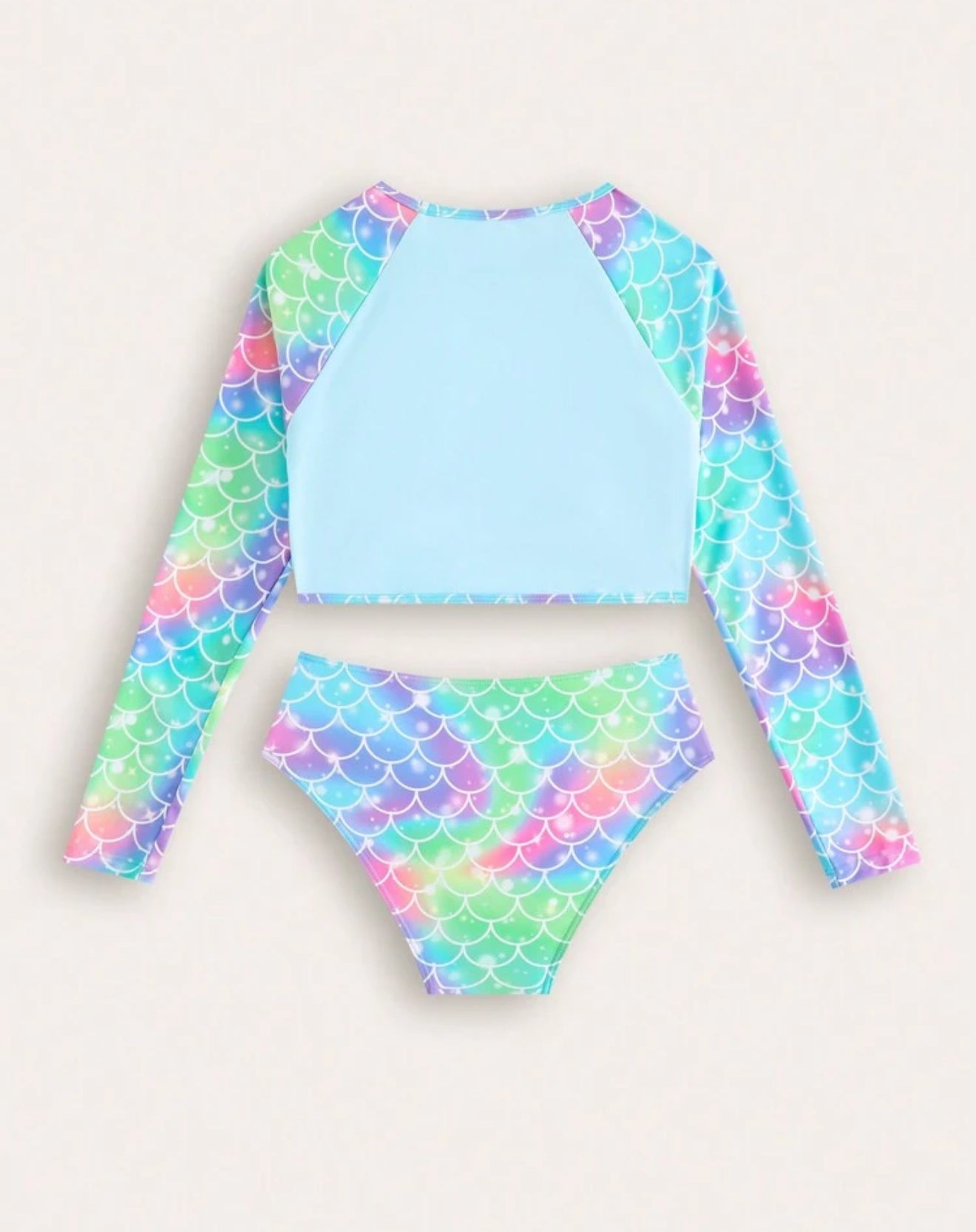 Traje de Baño Manga Larga 2 piezas mermaid