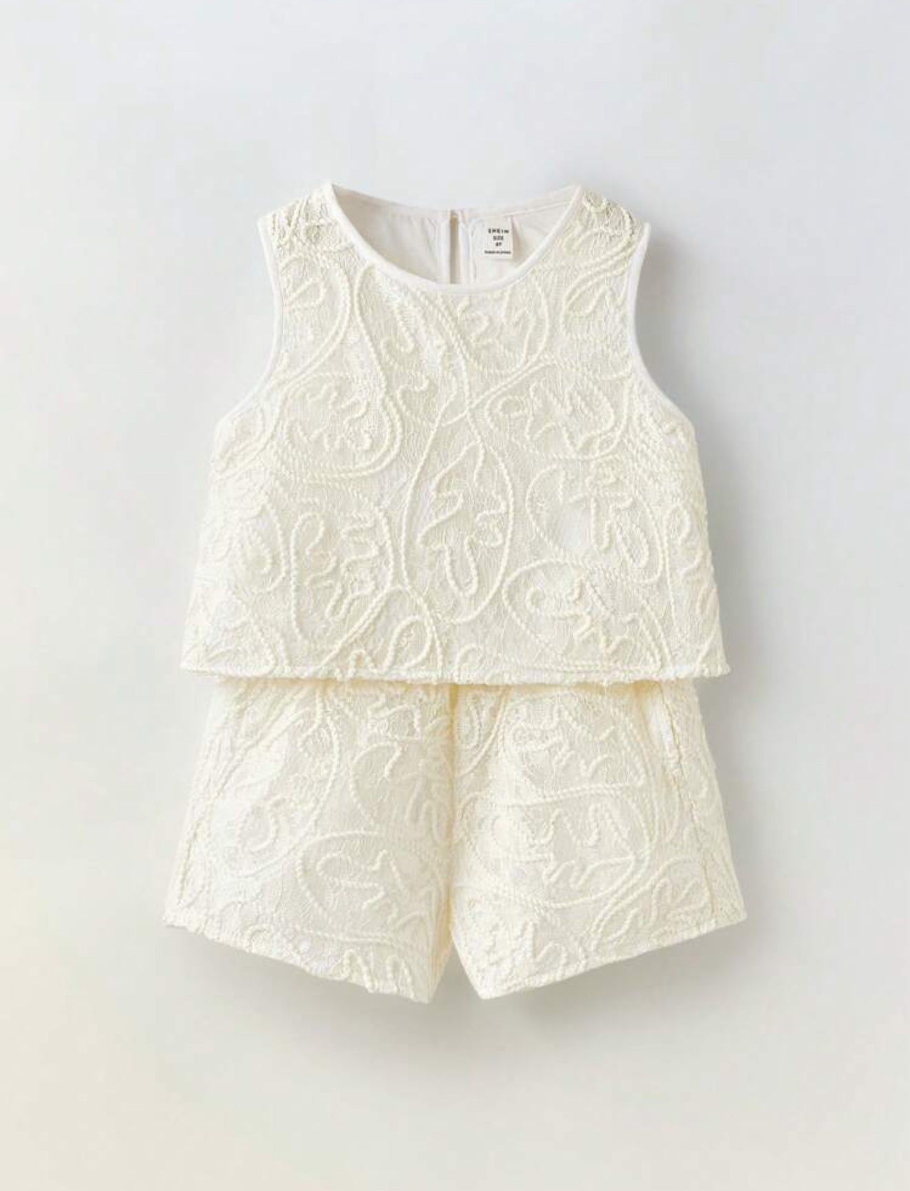 Conjunto blanco bordado