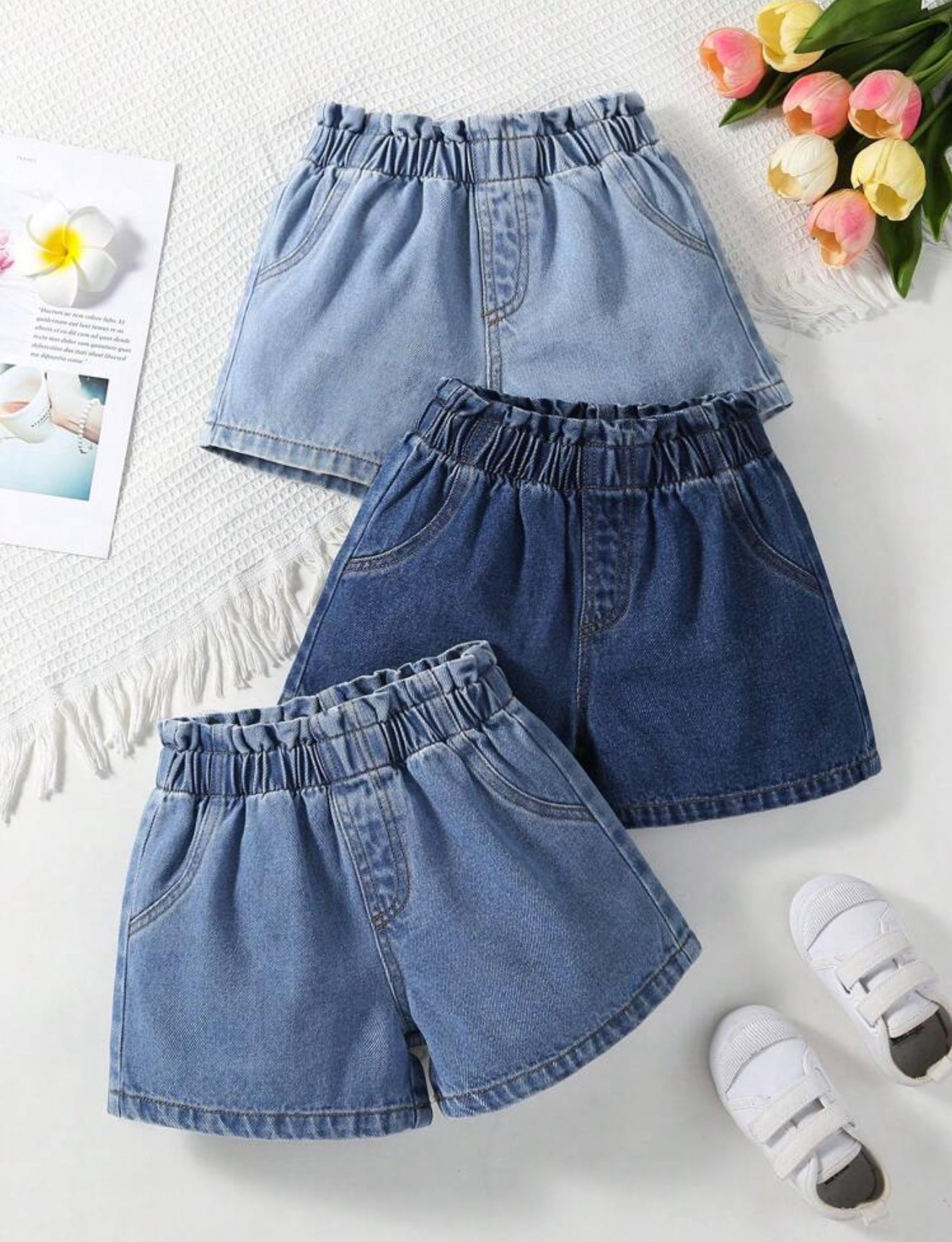 Shorts Denim tricolor