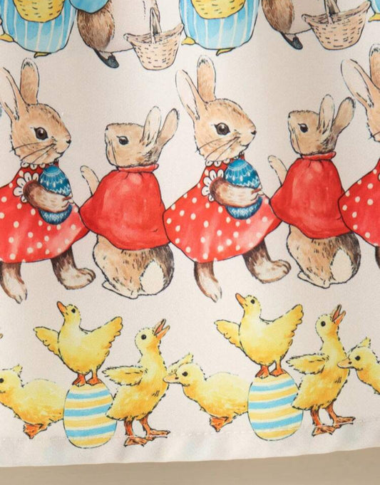 Vestido conejitos y pollitos