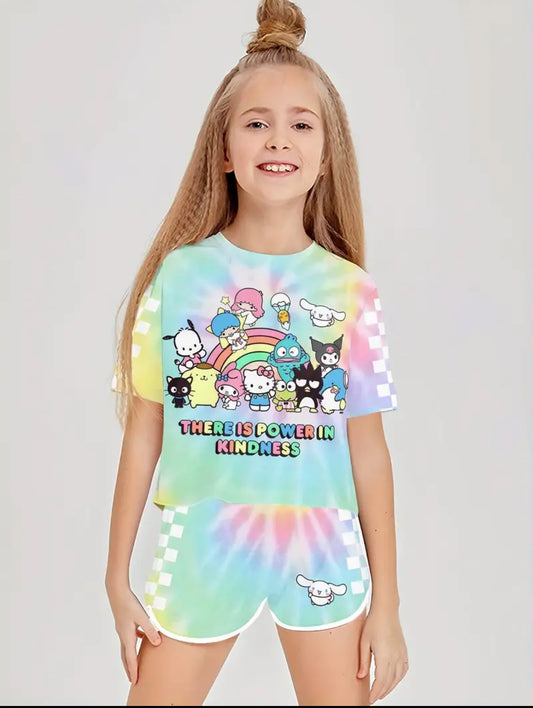 Conjunto Sanrio tie dye