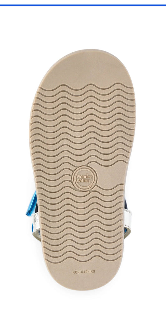 Sandalias multicolor metalicas