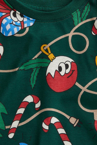 CAMISETA NAVIDEÑA VERDE HM