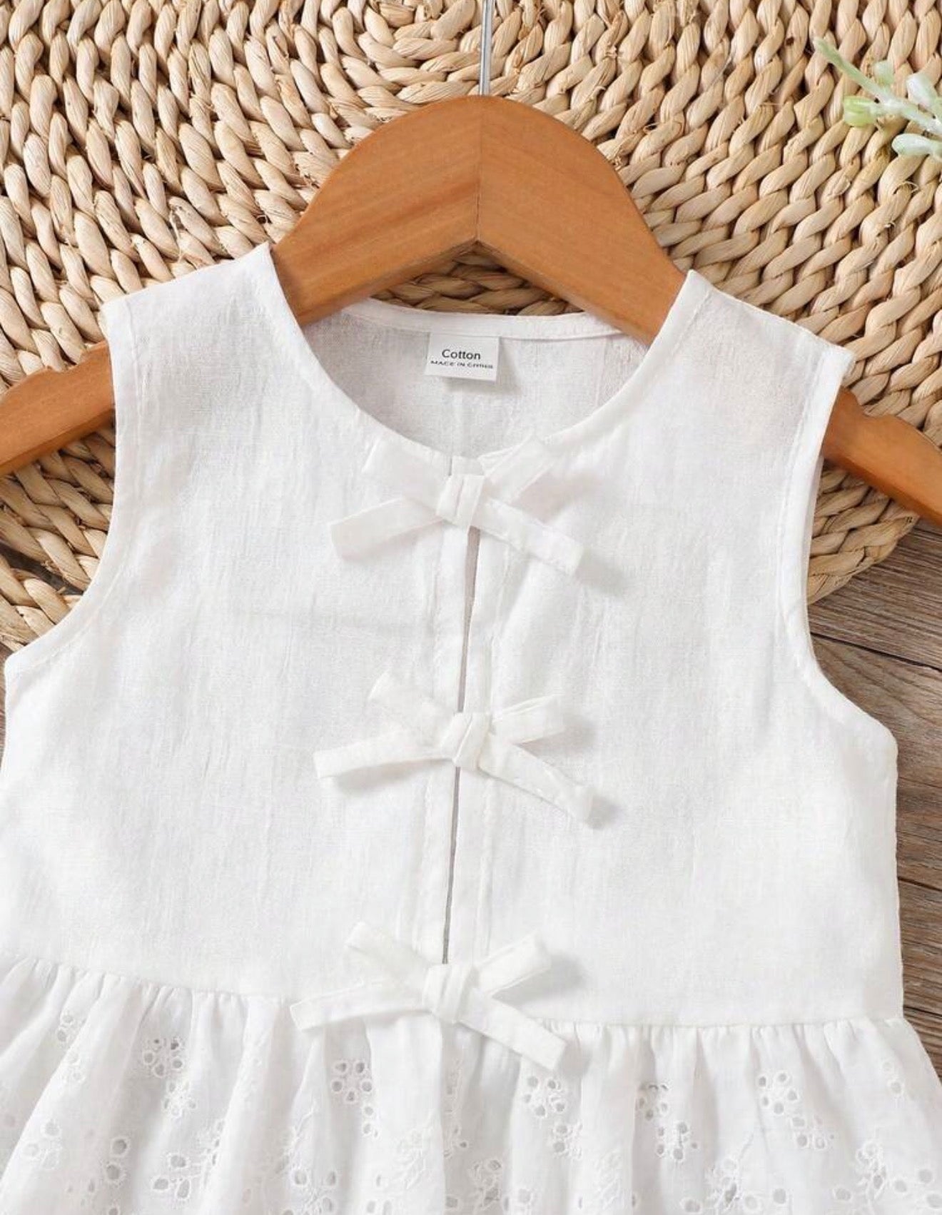 CONJUNTO PANT Y CAMISA ENCAJE NIÑA AZUL Y BLANCO