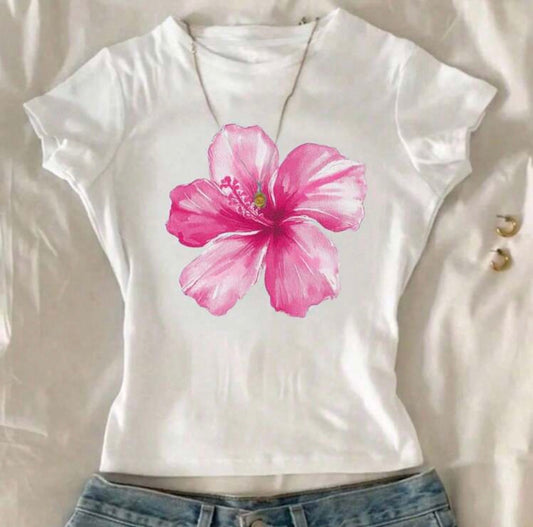 CAMISETAS MAR CONCHITAS Y FLORES