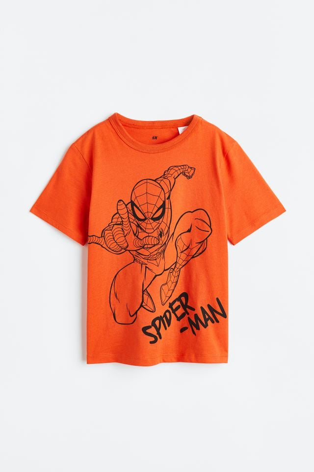 Camiseta Naranja Spiderman